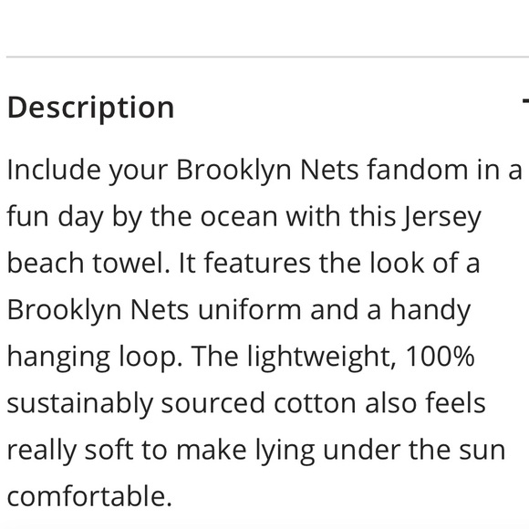 BROOKLYN NETS 💦 SLOWTIDE BEACH TOWEL NWT - Picture 4 of 7